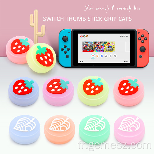 Joystick Caps LuminousThumbstick Grips pour Nintendo Switch